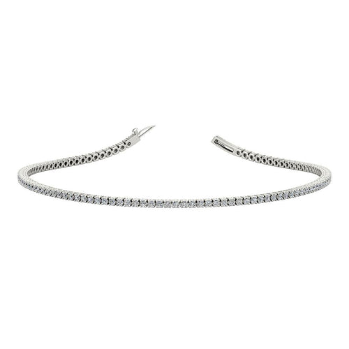 Rivulet 1.75 Carat Diamond Tennis Bracelet in Gold & Platinum