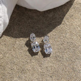 Mars - Stunning Cubic Zirconia Drop Earrings - Monroe Yorke Diamonds