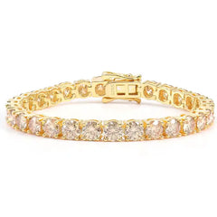 15.0 Carat Moissanite Tennis Bracelet  - 5.0mm Wide