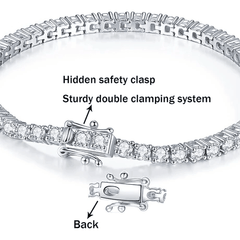 Moissanite Tennis Bracelet, Dazzling & Luxurious - Monroe Yorke Diamonds