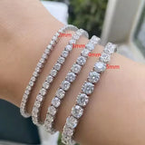 9.50 Carat, Moissanite Tennis Bracelet - A Timeless Treasure. 4.0mm Wide