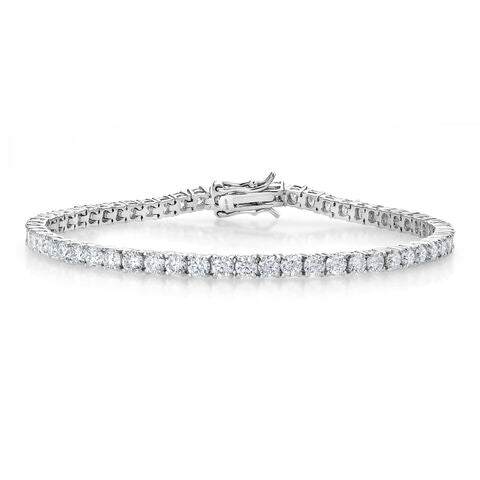 2.50carat 2mm wide premium Moissanite tennis bracelet from Monroe Yorke Diamonds 