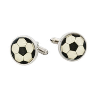 Soccer Ball Resin Cufflinks - The Perfect Gift for Soccer Fans thumbnail 1