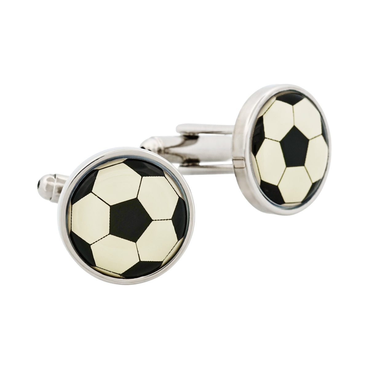 Soccer Ball Resin Cufflinks - The Perfect Gift for Soccer Fans — view 4