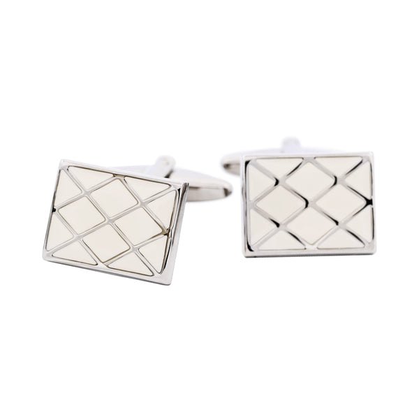 Criss-Cross White Enamel