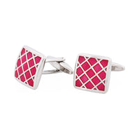 Pink Cross Enamel Cufflinks thumbnail 3