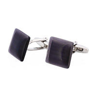 Black Square Cat's Eye Cufflinks thumbnail 4