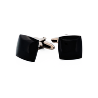 Black Cat's Eye Stone Cufflinks thumbnail 1