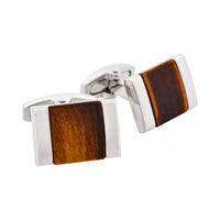 Tiger Eye Round Cufflinks thumbnail 4