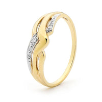 Dainty Diamond set Plait Ring thumbnail 2
