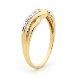 Dainty Diamond set Plait Ring - Monroe Yorke Diamonds