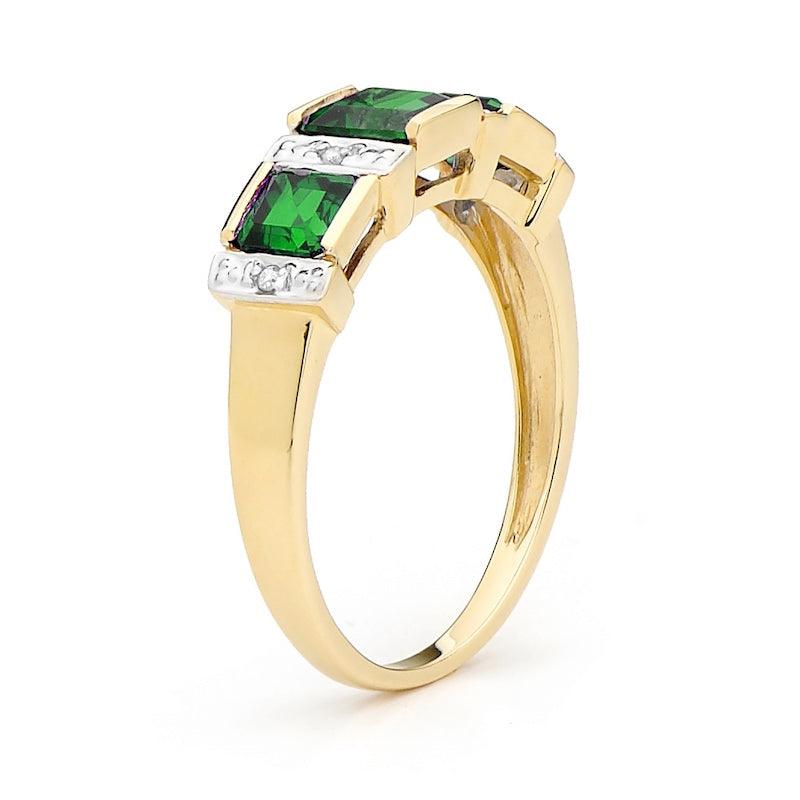 Royal Princess Emerald Eternity Ring - Monroe Yorke Diamonds
