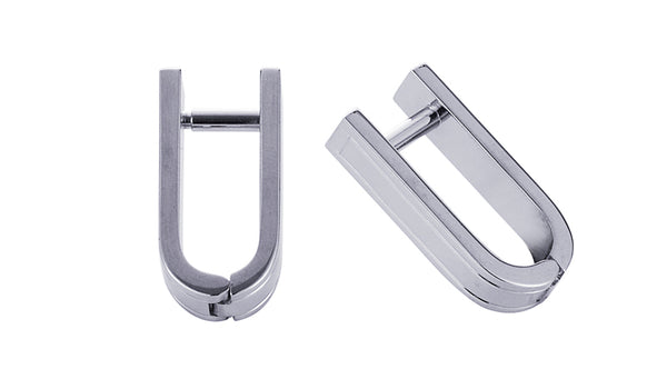 Rhodium Wraparound Cufflinks