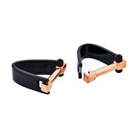 Black & Rose Gold Plated Wrap Around Cufflinks thumbnail 1