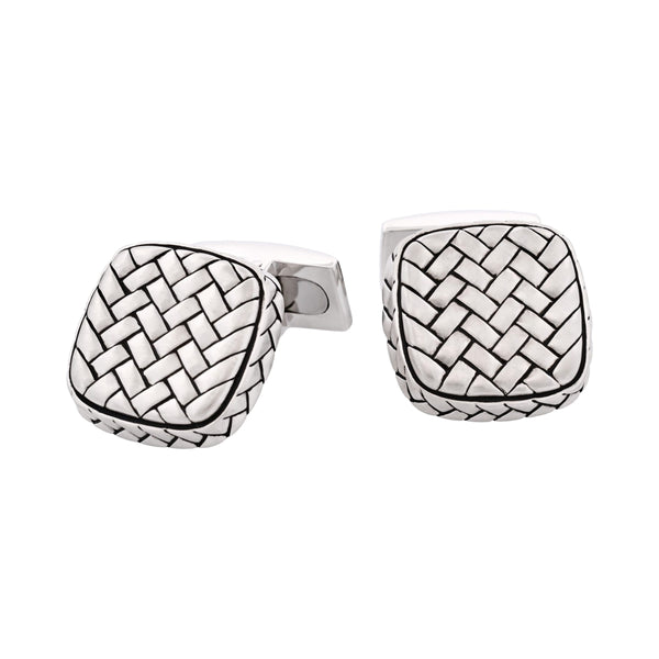 Sterling Silver Cushion Weave