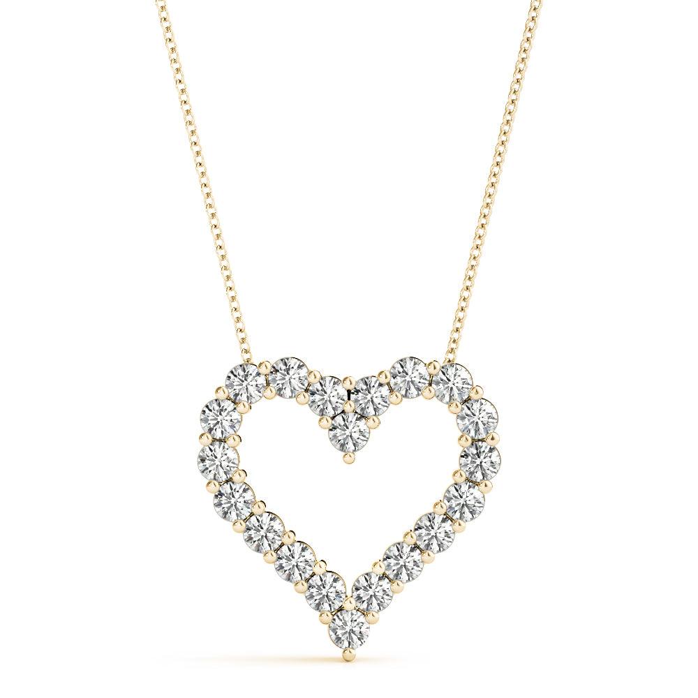 Kitty - Diamond Heart Pendant 0.60 carats. Lab Grown Diamonds - Monroe Yorke Diamonds