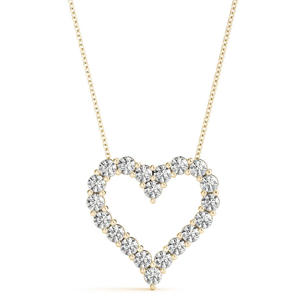 Kitty - Diamond Heart Pendant 0.60 carats. Lab Grown Diamonds - Monroe Yorke Diamonds — view 3