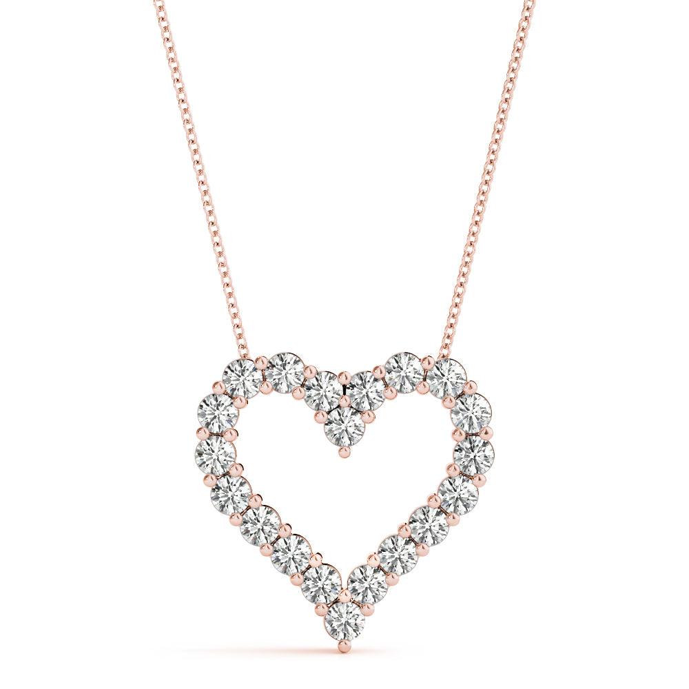 Kitty - Diamond Heart Pendant 0.60 carats. Lab Grown Diamonds - Monroe Yorke Diamonds