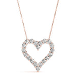 Kitty - Diamond Heart Pendant 0.60 carats. Lab Grown Diamonds - Monroe Yorke Diamonds