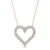 Kitty - Diamond Heart Pendant 0.60 carats. Lab Grown Diamonds - Monroe Yorke Diamonds