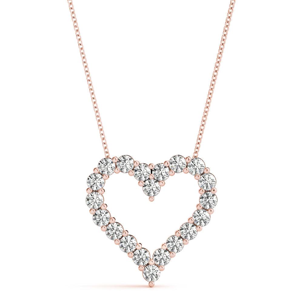 Kitty - Diamond Heart Pendant 0.60 carats. Lab Grown Diamonds - Monroe Yorke Diamonds — view 4