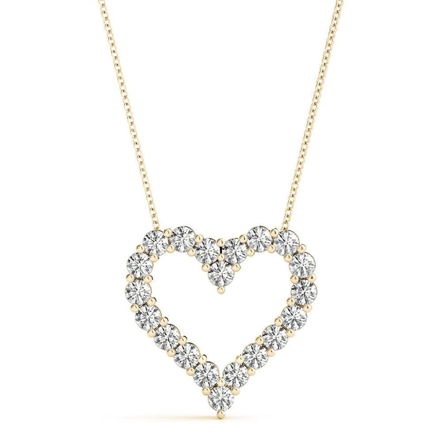 Kitty - Diamond Heart Pendant 0.60 carats. Lab Grown Diamonds