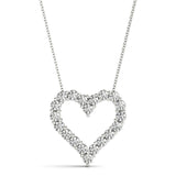 Kitty - Diamond Heart Pendant 0.60 carats. Lab Grown Diamonds - Monroe Yorke Diamonds