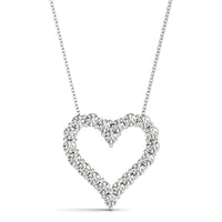 Kitty - Diamond Heart Pendant 0.60 carats. Lab Grown Diamonds thumbnail 1