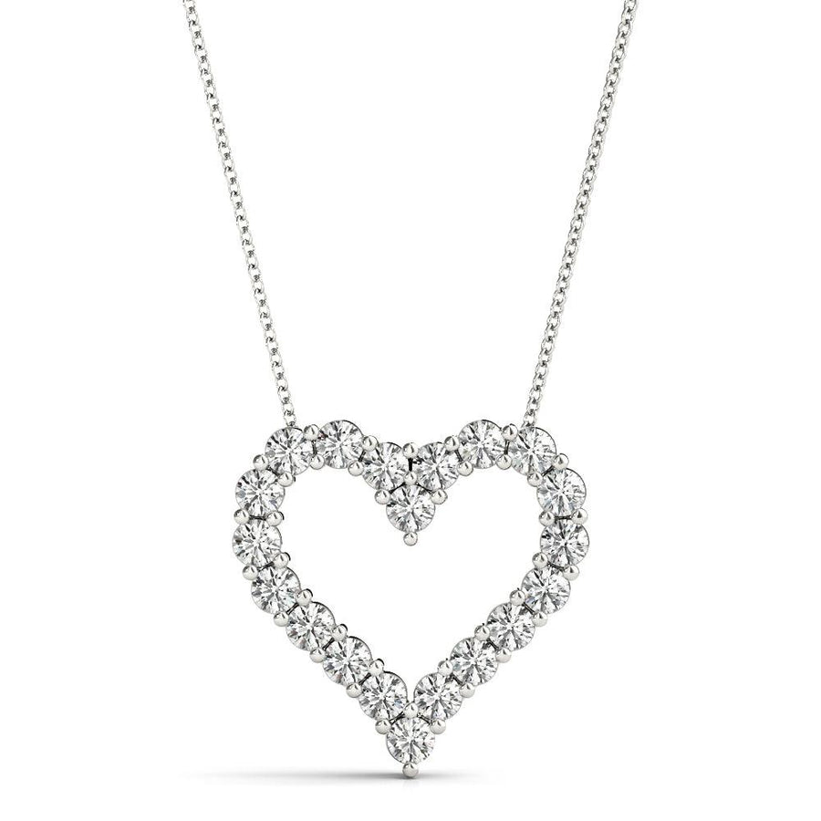 Kitty - Diamond Heart Pendant 0.60 carats. Lab Grown Diamonds