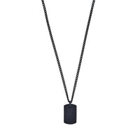 Black Tyre-Pattern Dog Tag & Chain thumbnail 1