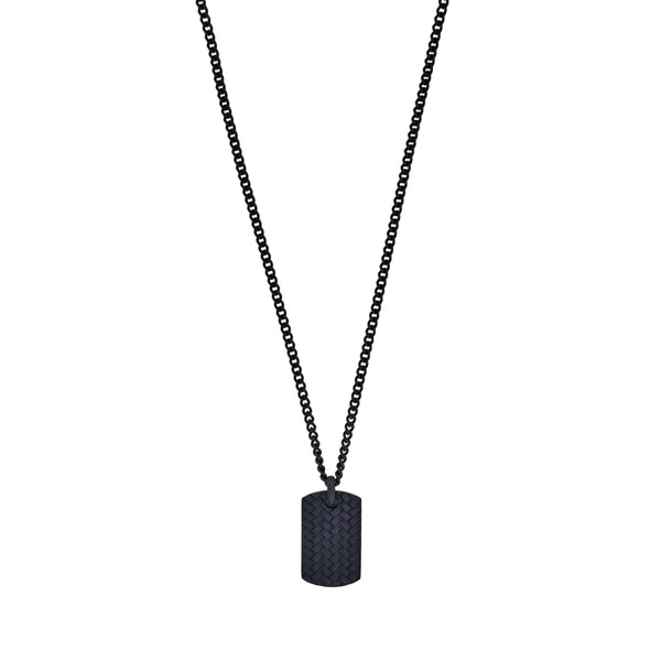 Black Tyre Pattern Dog Tag