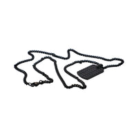 Black Tyre-Pattern Dog Tag & Chain thumbnail 3