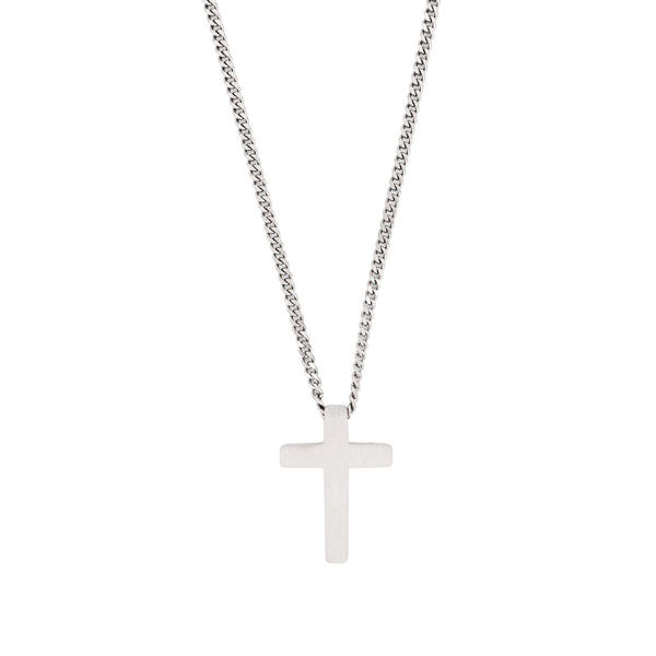 Brushed Stainless Cross