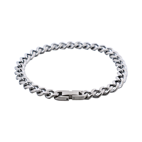 Stainless Curb Link Chain Bracelet
