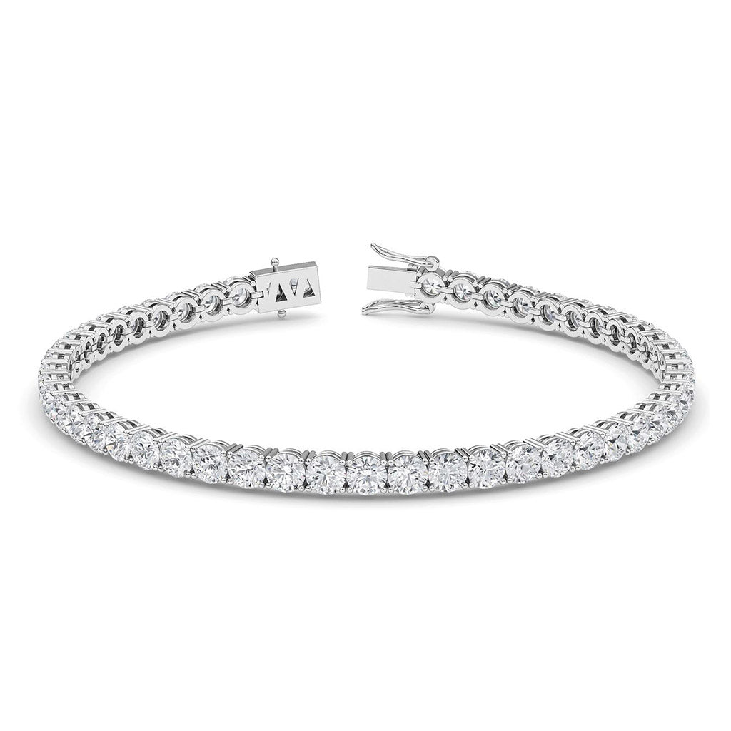 Liana - 6 carat diamond tennis bracelet.  This is the white gold version.  Created with lab grown diamonds