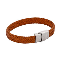 Stainless Steel & Brown Cord Bracelet thumbnail 3