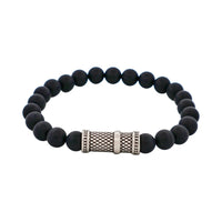 Black Agate Bead Bracelet thumbnail 1