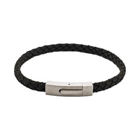 Calabria Braided Suede & Steel Bracelet thumbnail 1