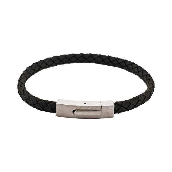 Calabria Braided Bracelet — Nero