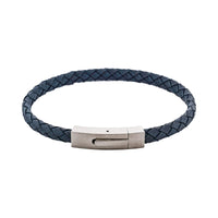 Calabria Braided Suede & Steel Bracelet thumbnail 3