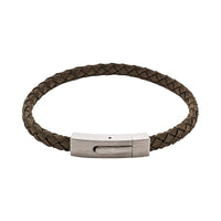 Calabria Braided Suede & Steel Bracelet thumbnail 6