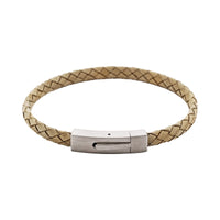 Calabria Braided Suede & Steel Bracelet thumbnail 8