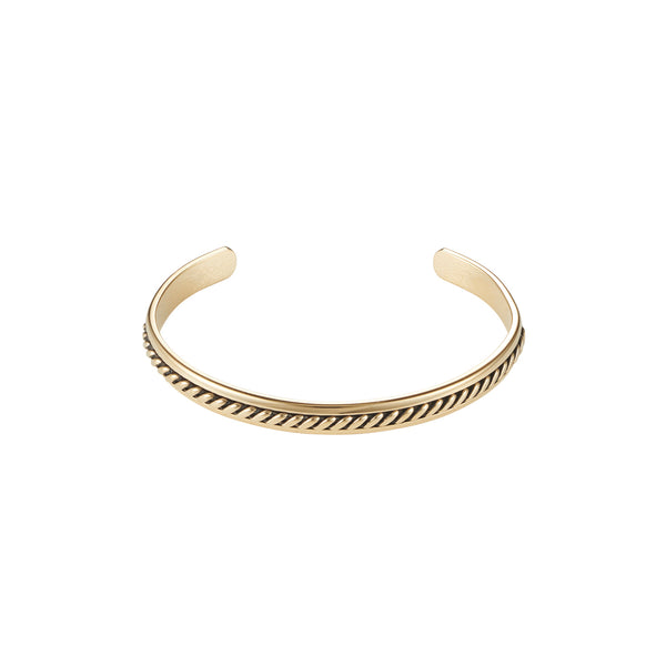 Antique Pattern Gold Stainless Bangle