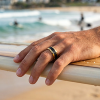 Gold & Carbon Fibre Ring thumbnail 2