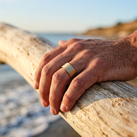 Yellow Gold Greek Key Pattern Ring thumbnail 2