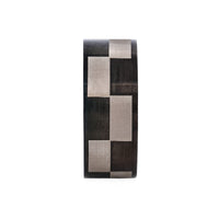 Frosted Steel Black Check Ring thumbnail 1