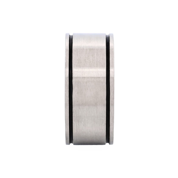 Two Enamel Line Ring