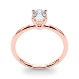 Margot Oval Diamond Engagement Ring in Rose Gold – Romantic Solitaire Design