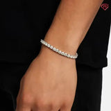 9.50 Carat, Moissanite Tennis Bracelet - A Timeless Treasure. 4.0mm Wide