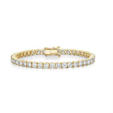 9.50 Carat, Moissanite Tennis Bracelet - A Timeless Treasure. 4.0mm Wide